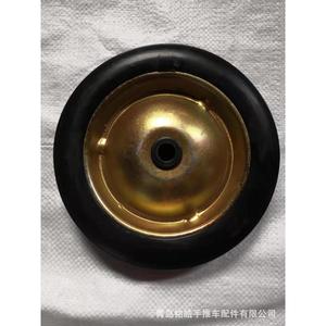 Qingdao Minghao 8 Inch Solid Rubber <b>Caster</b> <b>Wheel</b> For Flatbed And Tool Carts Firm Tread Black Color - Product Image 1