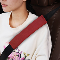 Coussin de ceinture de sécurité de style luxueux pour voiture, en daim doux et respirant, protection universelle pour adultes et enfants