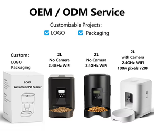 Mangeoire intelligente 2L pour chats Mangeoire automatique pour chiens Distributeur d'aliments secs chronométré Contrôle quantitatif APP Mangeoire automatique pour chats Bol pour chiens de compagnie - Product Image 5