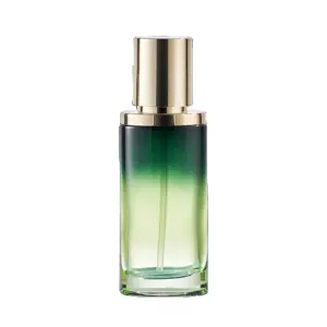 Beyaz kozmetik cam kavanoz yüz kremi boş parfüm tübüler flakon püskürtücü ile Mini örnek şişe
