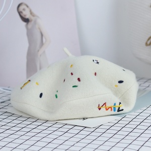 Boina bordada <span class=keywords><strong>de</strong></span> <span class=keywords><strong>dinosaurio</strong></span> pequeño peculiar, sombrero <span class=keywords><strong>de</strong></span> punto <span class=keywords><strong>de</strong></span> <span class=keywords><strong>lana</strong></span> <span class=keywords><strong>de</strong></span> moda Vintage para mujer, sombrero <span class=keywords><strong>de</strong></span> artista <span class=keywords><strong>de</strong></span> otoño e invierno, accesorio informal - Product Image 3