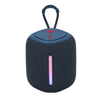 TG699 pour haut-parleur subwoofer, éclairage d'ambiance LED RGB, 15W, plastique, batterie, système audio portable extérieur compact avec sangle