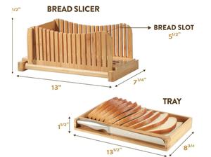 Tabla de Cortar de Bambú Multifuncional, Cortador de Pan y Jamón Plegable, Herramienta de Cocina Sostenible para el Hogar - Product Image 5