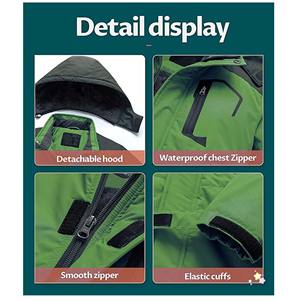 Veste d'extérieur d'hiver pour enfants Logo personnalisé Vestes de snowboard pour garçons Veste chaude avec capuche - Product Image 6