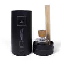 Bougie de luxe de marque privée personnalisée Boîte en verre et emballage en tube cylindrique en carton en papier