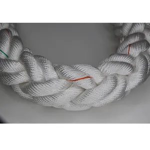 China Marine Supplies Double Braided Anchor Polyamide Rope Line With Thimble For Ship Boat