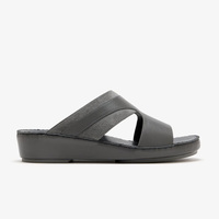 Sandales de luxe SHIKOL, pantoufles d'été arabes pour hommes, en cuir de veau italien, bout rond, chaussures pour hommes du Golfe, vente en gros d'usine, pour les promenades quotidiennes