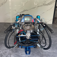 Machine de marquage routier à double pompe sans air pour peinture à froid, moteur 9 CV, deux composants, faible coût d'entretien, la plus vendue