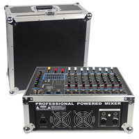 Système de son d'amplificateur de mélangeur professionnel avec contrôleur de boîtier de transport Console de mixage Audio amplificateur de mélangeur karaoké 8 canaux