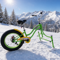 Vélo à neige pour enfants, luge sans moteur, équipement de divertissement pour station de ski