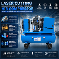 Compresseur d'air à vis silencieux Panrui 7,5 kW 10 CV 12 bars mobile sur roues pour le soutien des travaux d'assemblage électronique et d'équipement intérieur