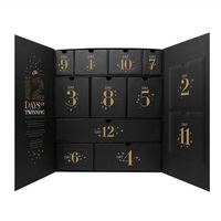 Envío Gratis Éxito de Ventas Calendario de Adviento de Navidad con Cuenta Regresiva Caja Sorpresa con 24 Colgantes de Resina Caja de Regalo