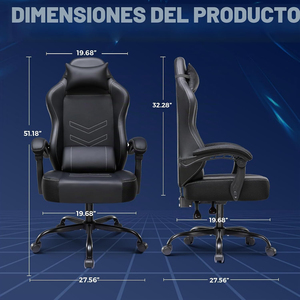Chaise de jeu ergonomique en cuir PU à prix de gros, pivotante et colorée, en promotion - Product Image 3