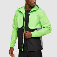 Veste coupe-vent légère imprimée pour le sport, imperméable, anti-transpiration, séchage rapide, extensible dans quatre directions, fermeture éclair intégrale