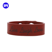Bracelets en cuir vierges pour découpe laser 8 1/2" x 3/4" pour jeunes et hommes