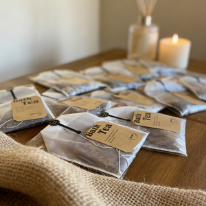 S&Soak Sachet de thé aromathérapeutique relaxant avec huile essentielle naturelle, fleurs séchées de rose et de lavande, <span class=keywords><strong>sel</strong></span> de <span class=keywords><strong>bain</strong></span> de l'Himalaya, logo personnalisé - Product Image 3