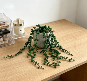 Piante Grimpanti Artificiali con Perle, Lacrime d'Amore, Decorazione per Giardino e Casa, Rami Verdi per Addobbi Floreali - Product Image 3