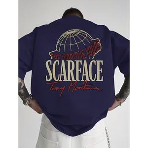 Wholesale Blank Plain t Shirt Custom Silk Screen Print Digital logo Brand <b>Polyester</b> Cotton <b>Tshirt</b> Plus Size Men T-shirt for Men - Product Image 6