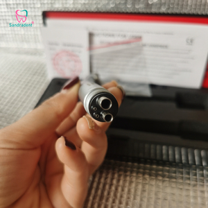 Turbine dentaire à triple jet de haute qualité avec bouton poussoir, pièce à main haute vitesse à prix réduit, turbine métallique à source d'air à prix avantageux - Product Image 5