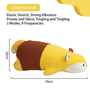 Angesagtes Tier-Kissenpuppen-Design mit Verstecktem, Automatisch Einziehbarem Dildo, Masturbations-Maschine für Frauen, <span class=keywords><strong>Vibrator</strong></span> für Mädchen - Product Image 3