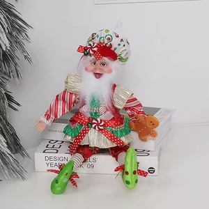 SOTE nouveau Design noël peluche <span class=keywords><strong>elfe</strong></span> poupées maison long nez noël cuisinier elfes Navidad suspendu arbre décoration <span class=keywords><strong>Noel</strong></span> elfes - Product Image 2