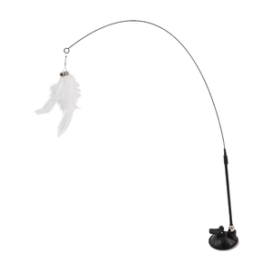 Giocattolo Interattivo per Gatti SENYE con Coda di Piume Ecologica, Peluche Morbido in Nylon, Funzionamento a Batteria, con Erba Gatta e Piccolo Anello in Plastica - Product Image 1