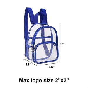 Sac à dos transparent unisexe en PVC, sac d'école transparent, sac à dos avec fonction imperméable pour les étudiants, le travail et les voyages - Product Image 2