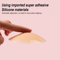 Nouvelle technologie, couvre-tétons liquides super doux sans colle, en silicone de qualité médicale, lavables, adhésifs, pour l'hygiène intime