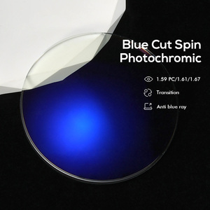<span class=keywords><strong>Lentes</strong></span> Oftálmicas Fotocromáticas Anti Luz Azul 1.56/1.59 Poli/1.61/1.67 <span class=keywords><strong>Lentes</strong></span> con Filtro de Luz Azul en Plástico Gris/Grisáceo - Product Image 5