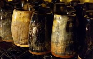 Cuerno Vikingo Auténtico para Beber, Cuerno de Buey Natural Pulido, Tallado de Alta Calidad, Ecológico, con Logotipo Personalizado, Arte Popular - Product Image 6