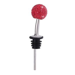 Hot Selling Diamond Crystal Decorative Pourer Stainless Steel Wine Bottle Vacuum <b>Stopper</b> - Product Image 6