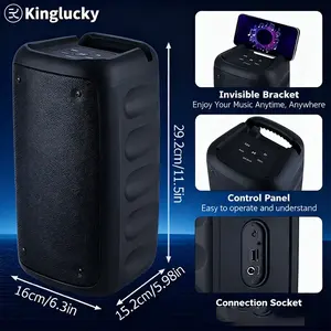 Enceinte Radio BT Kinglucky HY-3317 la Plus Vendue, Haut-Parleur sans Fil Haute Puissance, Boutique Locale US, Enceinte Karaoké sans Fil pour la Maison - Product Image 4
