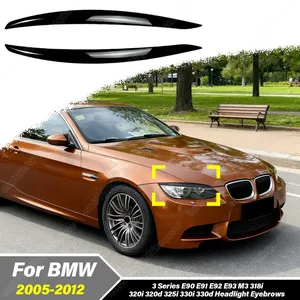 Kit de bandes de phares pour voiture Série 3 E90 E91 E92 E93 M3 318i 320i 320d 325i 330d 2005 2006 2007 2009 2010 2011 2012 - Product Image 1