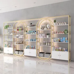 luxury custom shop perfume cosmetics nails skin care products display shelves display case