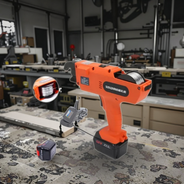 Automatic Handheld Rebar Tying Machine Cordless Wire Lithium Battery for Concrete Structure