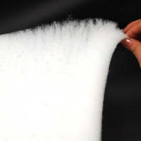 Heißer Großhandel: Flauschige Airlaid Vlies-Thermo-Verbund-Polyester-Baumwollwatte, atmungsaktive Einlage-Watte-Rolle für Kleidung