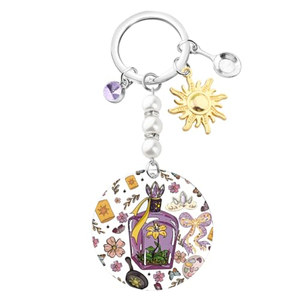 Porte-clés en acrylique OEM/ODM, personnage de dessin animé Bekech <span class=keywords><strong>Sun</strong></span> Princess, merchandising de film, aventure magique, pour les amateurs de films - Product Image 1