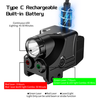 Vente chaude Double Laser Sight Combo Scopes & Accessoires Chasse Double Rouge Vert Laser Sight Avec Lampe De Poche Tactique