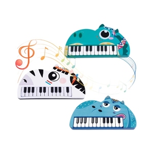 Wholesale Wooden Cartoon Animal Kids Electronic Piano Multiple Styles For Toddler Early Learning <b>Musical</b> Instrument Gift - Product Image 1