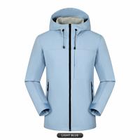 Veste à capuche unisexe en tissu rigide, doublure polaire chaude et confortable, imperméable, coupe-vent, manteau d'hiver pour la randonnée, le camping et les activités de plein air, imprimé