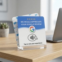Étiquette NFC 13,56 MHz pour Booster les Avis Google (5 étoiles) - Matériaux Plexiglas/Acrylique Acceptés