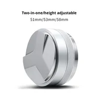 Presse à poudre Macaron à double tête en acier inoxydable antidérapant à hauteur réglable pour presse à café à trois pulpes Caractéristique écologique
