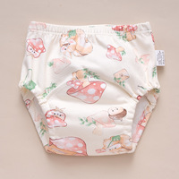 Kemikeai M0303 Culotte d'apprentissage pour bébé en coton tissé uni, imperméable et respirante, lavable, anti-fuite, pour usage quotidien, taille 27-35