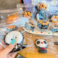 Paket Tas Baru Mainan Squishy Labu Hantu Tpr Halloween, Pereda Stres, Tekan dan Lepas Lambat