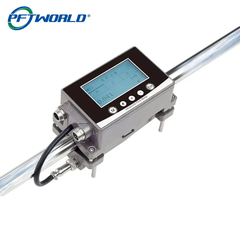 超高純度純水処理用の高柔軟性バックライト付きLCDディスプレイIP6510-24VDC磁気超音波流量計