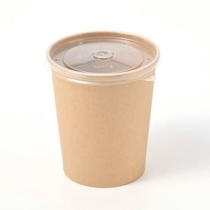 Tazón Desechable de Papel Kraft con Logotipo Personalizado, Recipiente para Papillas Apto para Microondas, Biodegradable, para Comida Rápida para Llevar - Product Image 4