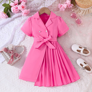 Nouvelle robe tendance transfrontalière d'<span class=keywords><strong>Europe</strong></span> et d'Amérique, avec ceinture à la taille et manches bouffantes - Product Image 3