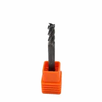 Fraise carrée en carbure monobloc 4*4D*50L*3T à 3 dents pour le traitement des alliages d'aluminium