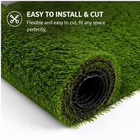 Gazon artificiel paysager de 40 mm, tapis vert résistant aux UV, adapté aux animaux domestiques, gazon synthétique pour jardin, parc, mariage, balcon
