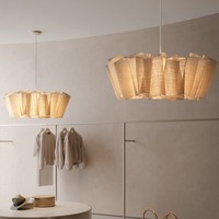 Lustre de Restaurant de Lampe Artistique de Style Nordique Lustre de Salon Wabi-sabi Lustre Blanc